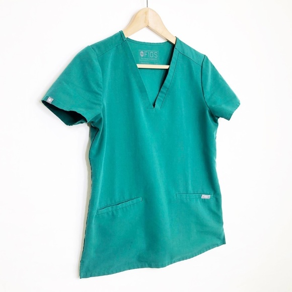 Fix technical collection, green V-neck tunic top - Picture 8 of 8